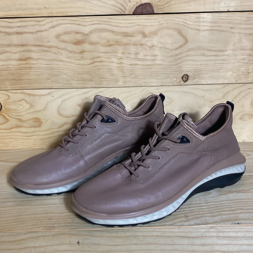 Ecco ‎ St.360 mens leather sneakers morel size 10-10.5